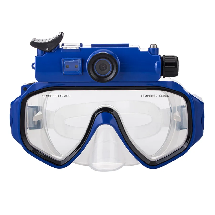 DiveCam Pro Underwater Camera Mask - Ocean Blue